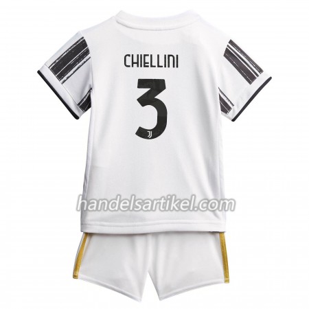 Juventus Turin Giorgio Chiellini 3 Kinder Heim Trikotsatz 2020/21 Kurzarm (+ Kurze Hosen)